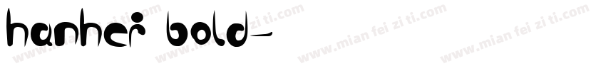 hanhei bold字体转换